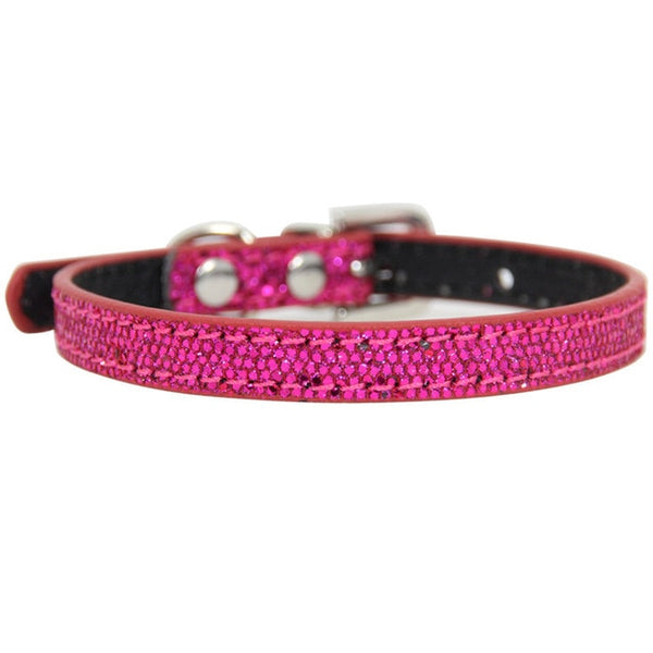 FABULOUSE SALE Super Shining Diamond Rhinestone Cat Puppy Leather Strap Collar