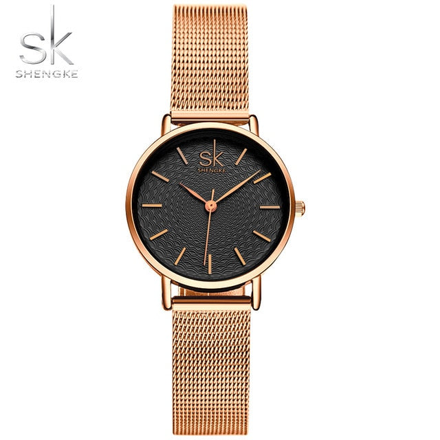 Top  Brand Luxury Super Slim Mesh Stainless Steel Watches