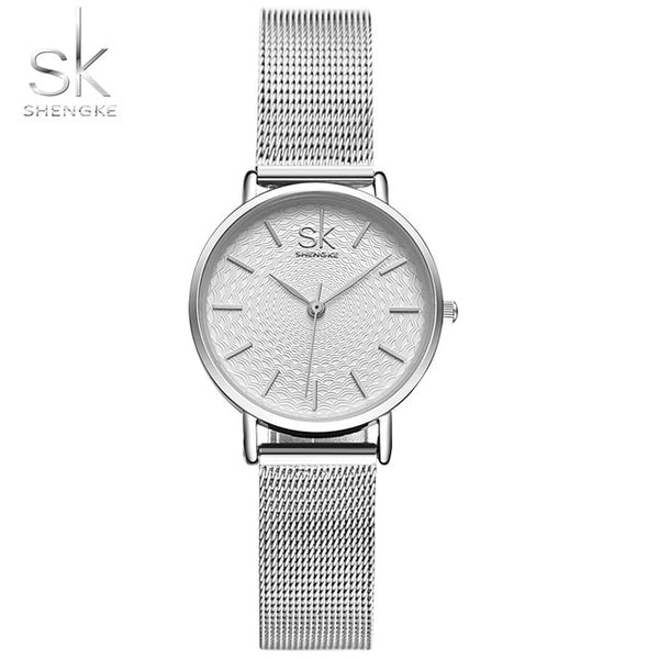 Top  Brand Luxury Super Slim Mesh Stainless Steel Watches