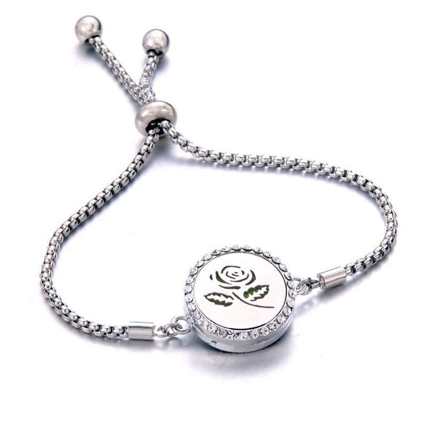 Essential Oil Diffuser Aromatherapy Bracelet Tree of Life Stainless Steel