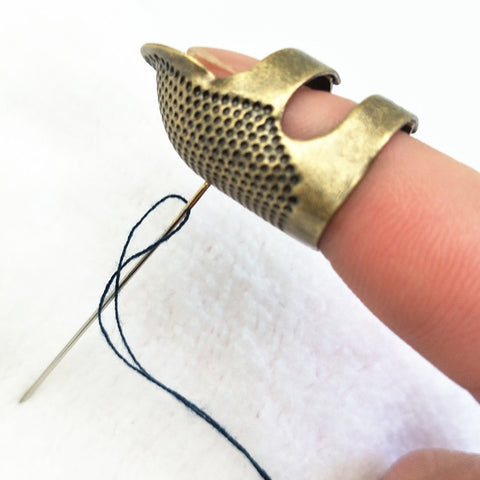 1PCS Retro Finger Protector Thimble Ring Handworking  DIY Sewing