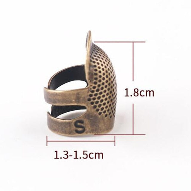 1PCS Retro Finger Protector Thimble Ring Handworking  DIY Sewing