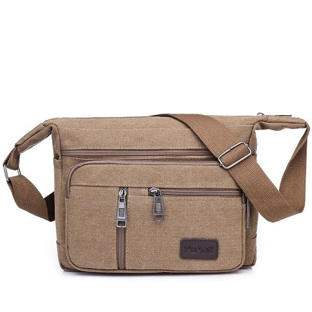 Luxury Canvas Casual Crossbody Messenger Bag  High Quality Fashion Handbag