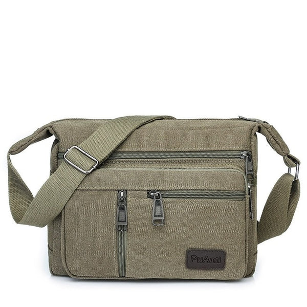 Luxury Canvas Casual Crossbody Messenger Bag  High Quality Fashion Handbag