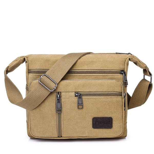 Luxury Canvas Casual Crossbody Messenger Bag  High Quality Fashion Handbag