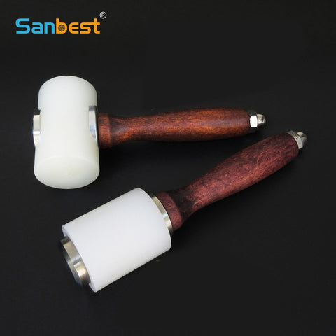 Sanbest Leather Carving Hammer Cowhide Punch Cutting Sewing DIY