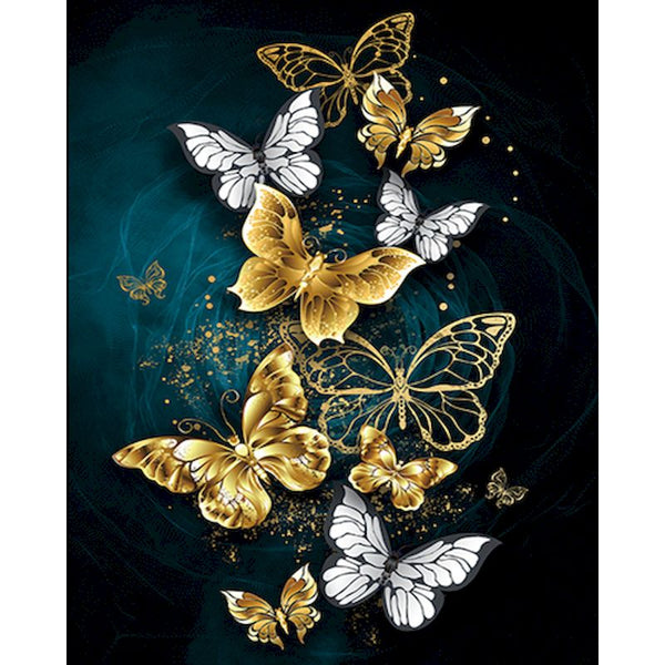 Painting By Numbers Butterfly Modern Wall Art Canvas Painting Acrylic Paint For Home Decor Frameless