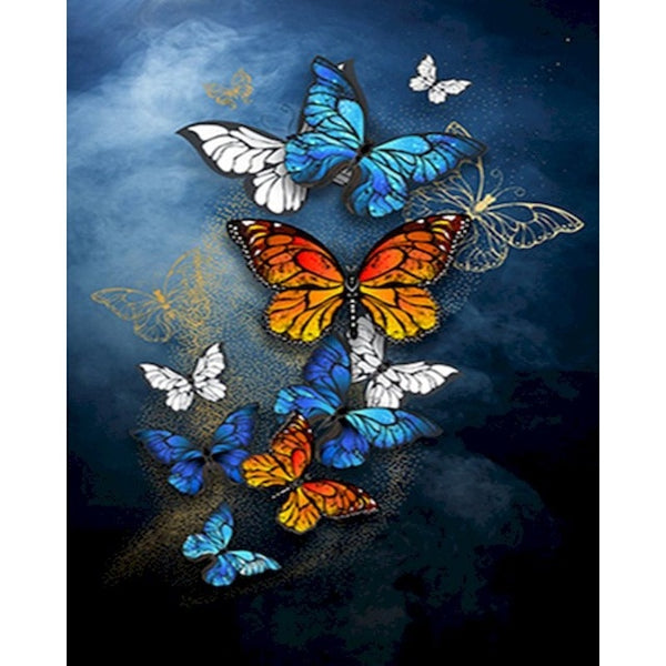 Painting By Numbers Butterfly Modern Wall Art Canvas Painting Acrylic Paint For Home Decor Frameless