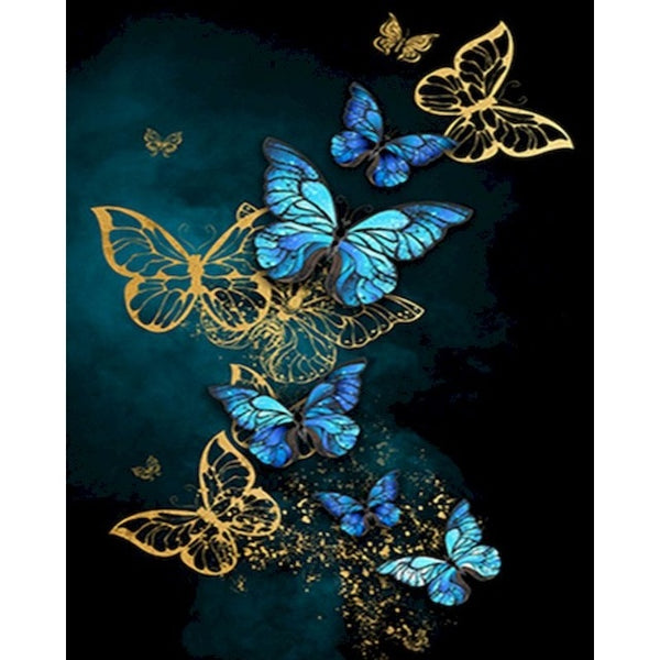 Painting By Numbers Butterfly Modern Wall Art Canvas Painting Acrylic Paint For Home Decor Frameless