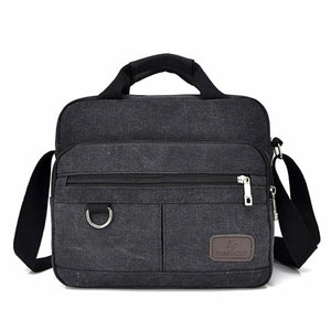 Casual Men's Fashion Canvas Multi=Function Shoulder Bag  Vintage Travel Bags Large Capacity Male Messenger Bag