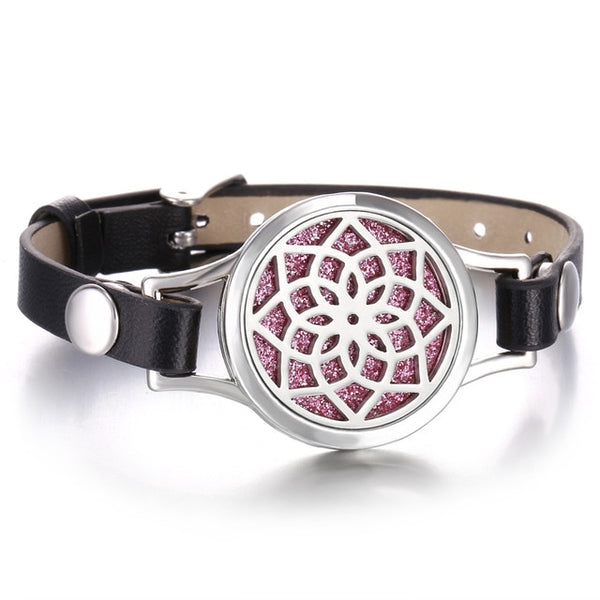 New Tree of Life Aromatherapy Leather Bracelet Essential Oil Diffuser Bracelet