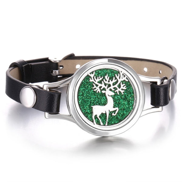 New Tree of Life Aromatherapy Leather Bracelet Essential Oil Diffuser Bracelet