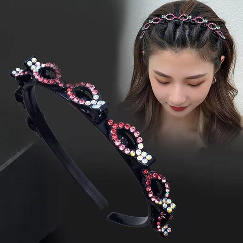 New Hot Sale Explosion Pearl Rhinestone Bangs Clip Headband for Women Girl