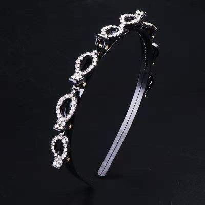 New Hot Sale Explosion Pearl Rhinestone Bangs Clip Headband for Women Girl