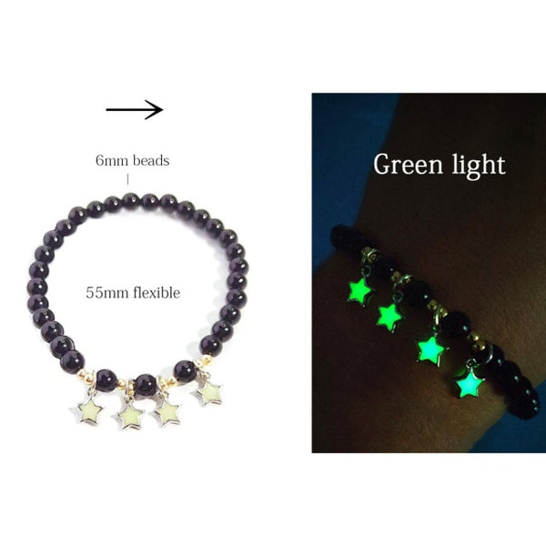 Natural Stone Yoga Healing Luminous Glow In The Dark Bracelet Lotus Charm Beads Bracelet for Men Women Prayer Buddhism