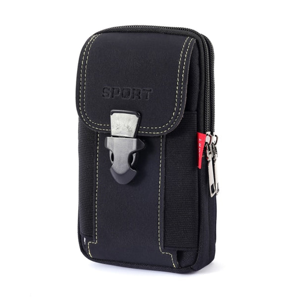 Fashion Men Multi-function PU Leather Fanny Bag Casual Mobile Phone