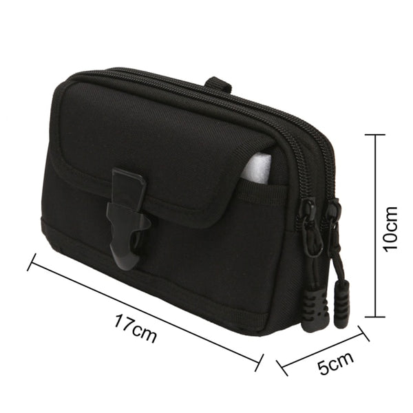 Fashion Men Multi-function PU Leather Fanny Bag Casual Mobile Phone