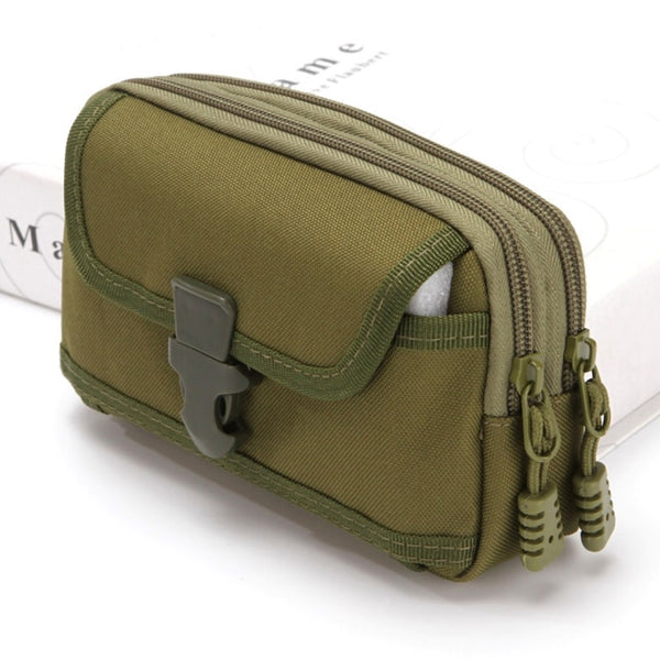 Fashion Men Multi-function PU Leather Fanny Bag Casual Mobile Phone