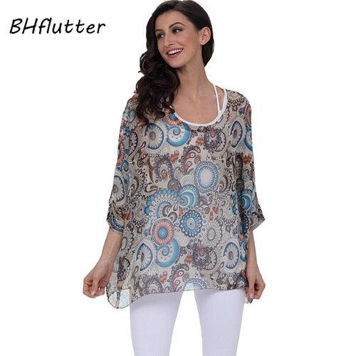 Sexy Batwing Casual Chiffon Blouse 4XL 5XL 6XL Plus Size